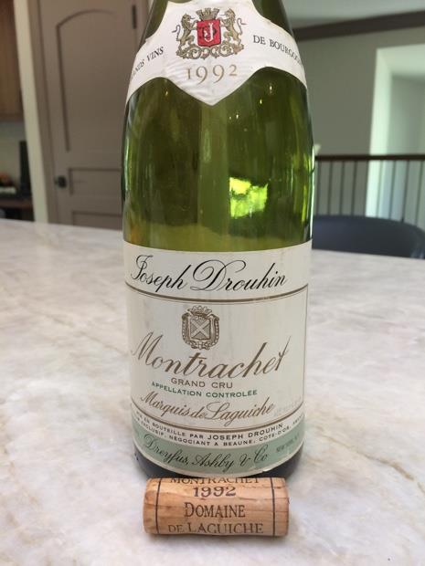 1992 Marquis de Laguiche (Joseph Drouhin) Montrachet - CellarTracker