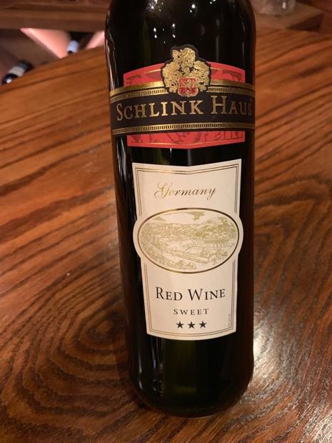 2016 Schlink Haus Dornfelder Red Wine Sweet Germany Nahe