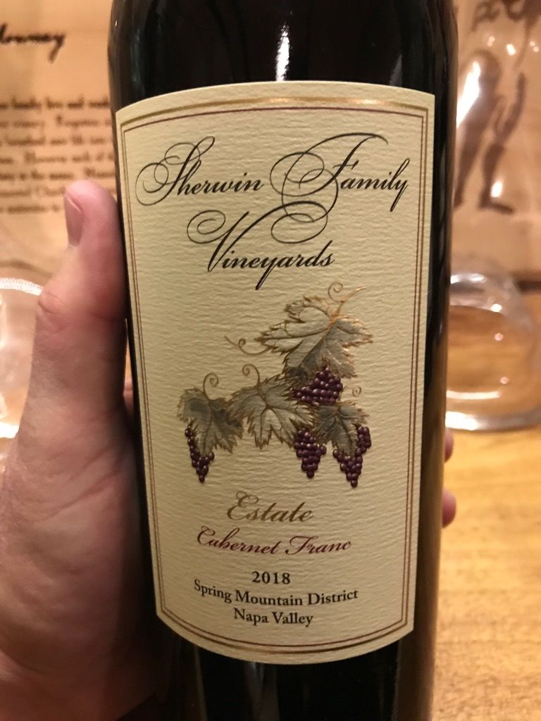 2018 Sherwin Family Vineyards Cabernet Franc Estate, USA, California ...