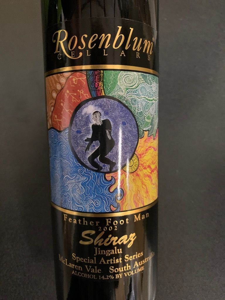 2002 Rosenblum Cellars Shiraz Feather Foot Man Jingalu, Australia
