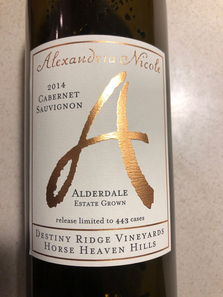 2014 Alexandria Nicole Sauvignon Alderdale Estate Grown
