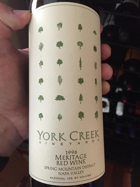 1996 York Creek Vineyards Meritage - CellarTracker