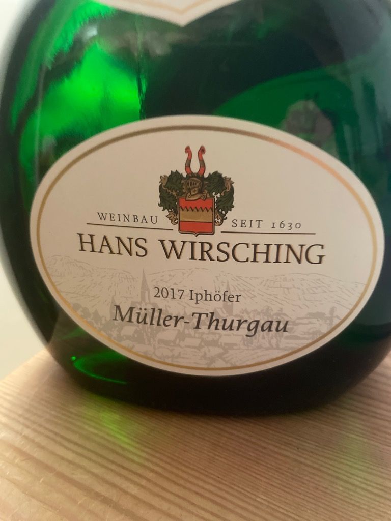 1992 Hans Wirsching Iphöfer Kronsberg Müller-Thurgau Kabinett 