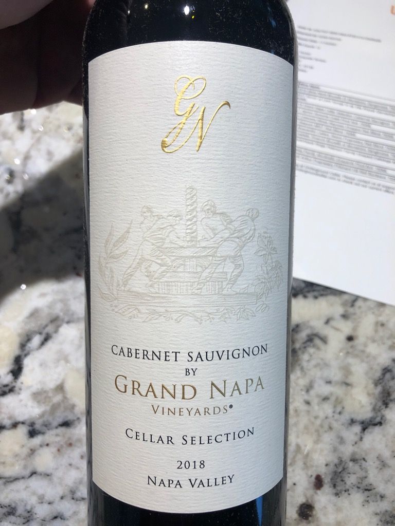 2018 Grand Napa Vineyards Sauvignon Cellar Selection Napa