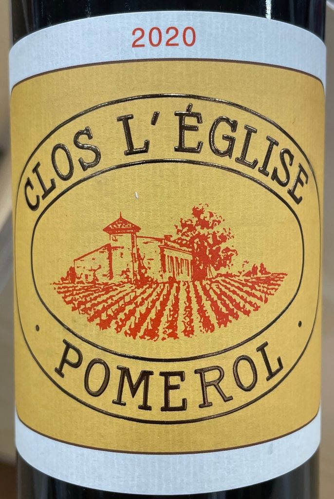 2020 Clos l'Église (Pomerol) - CellarTracker