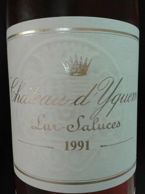 1991 Château d'Yquem - CellarTracker