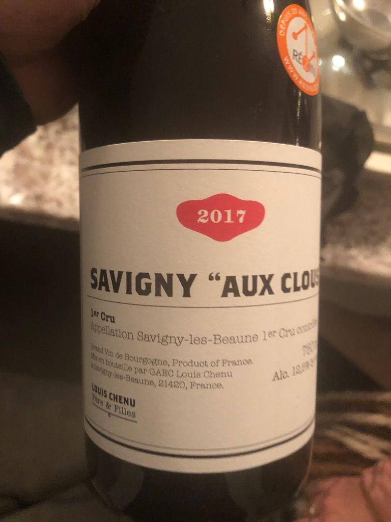 2020 Louis Chenu Savigny-lès-Beaune 1er Cru Aux Clous, France, Burgundy ...