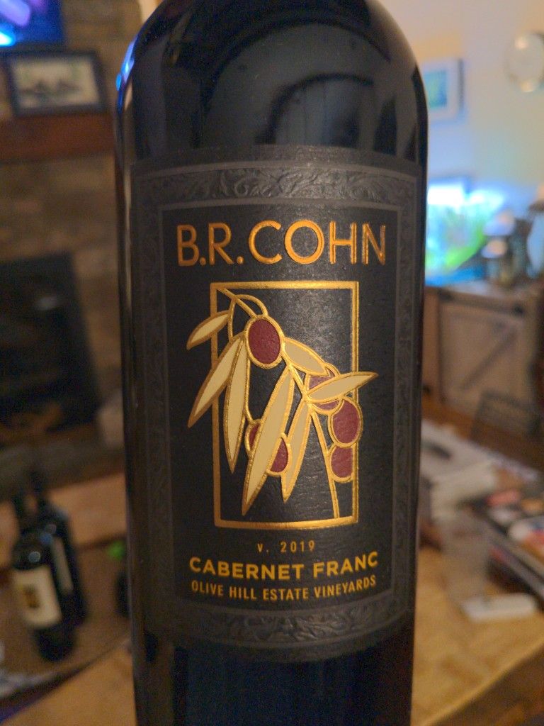 2019 B.R. Cohn Cabernet Franc Olive Hill Estate Vineyards, USA ...