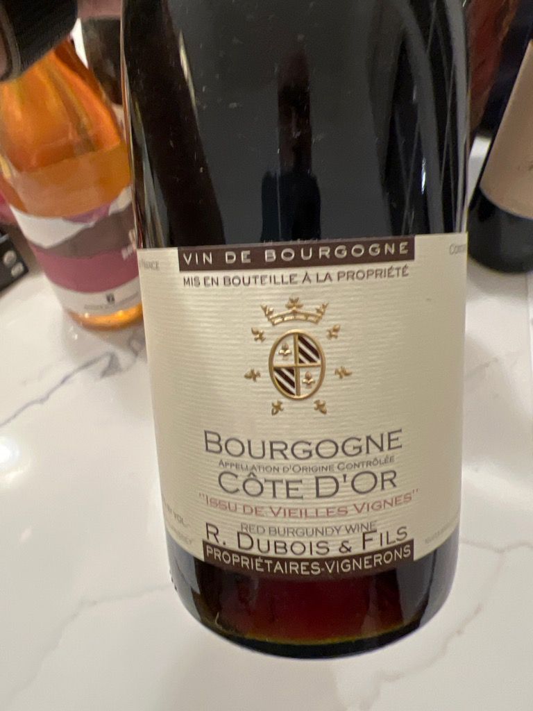 2021 Domaine R. DuBois & Fils Bourgogne Côte d'Or Vieilles Vignes ...