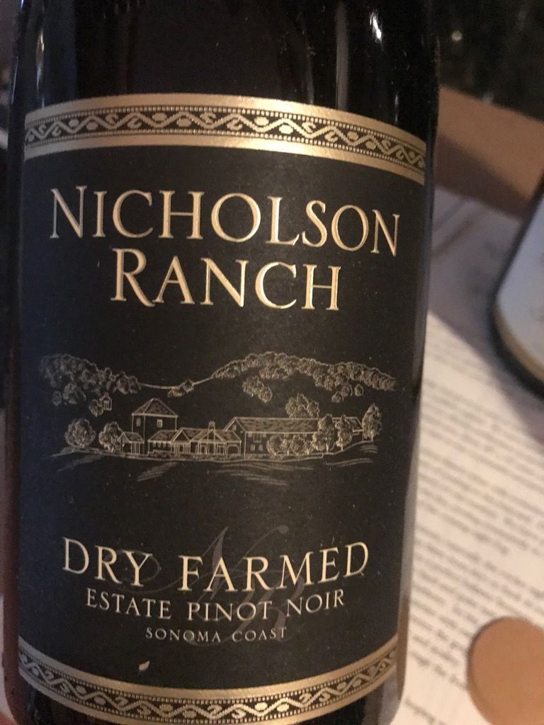 Nicholson Ranch Wine 2017 Nicholson Ranch Pinot Noir Dry Farmed Estate, USA, California ...