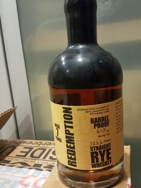 Nv Redemption 7 Year Old Batch 3 Straight Rye Whiskey 61 6 Usa Indiana Cellartracker