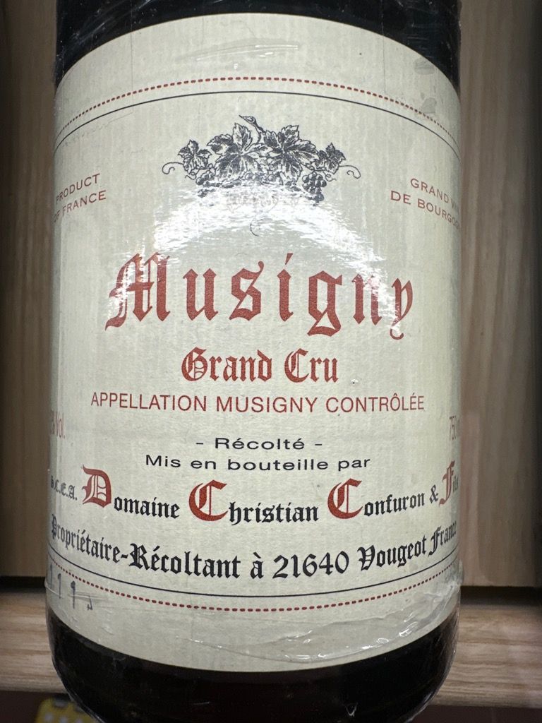 未開栓／自宅セラー保管】Domaine Christian Confuron Musigny Grand