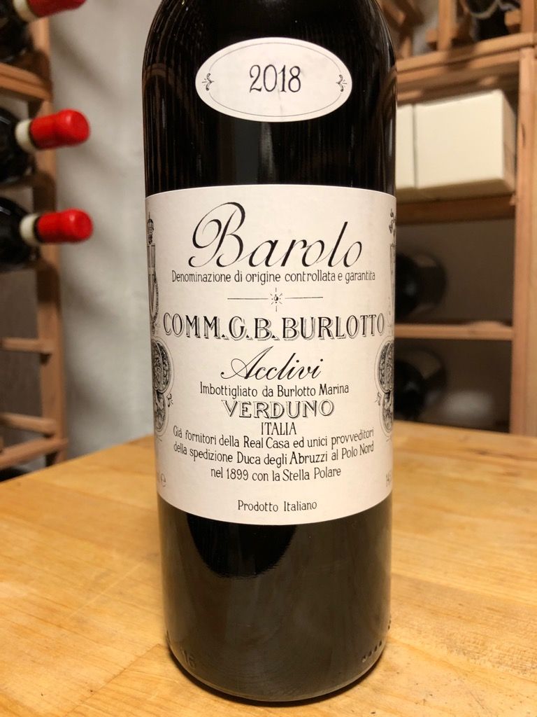 2018 Comm. G.B. Burlotto Barolo Acclivi, Italy, Piedmont, Langhe ...