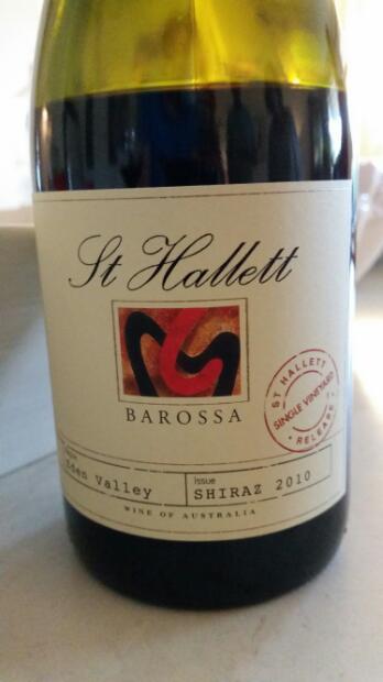 St hallett single vineyard shiraz