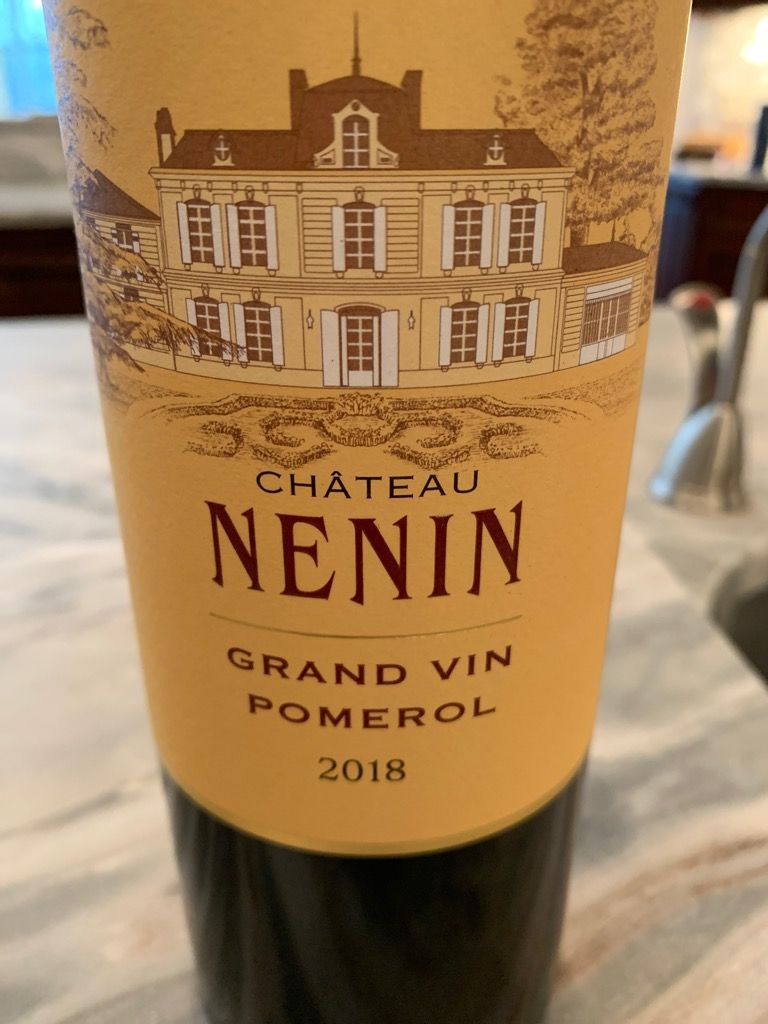 2018 Château Nenin - CellarTracker