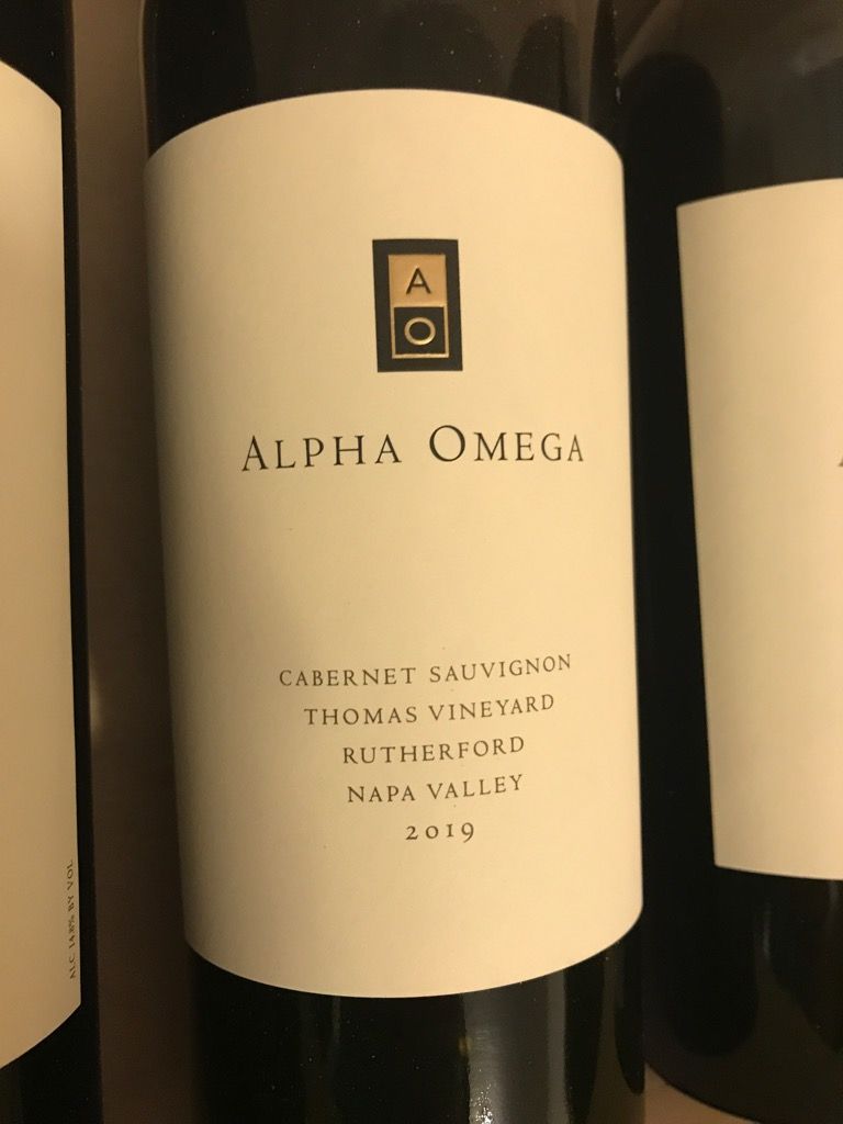 2019 Alpha Omega Cabernet Sauvignon Thomas Vineyard CellarTracker