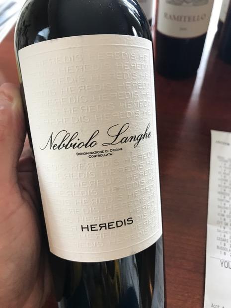 nebbiolo langhe 2016 heredis