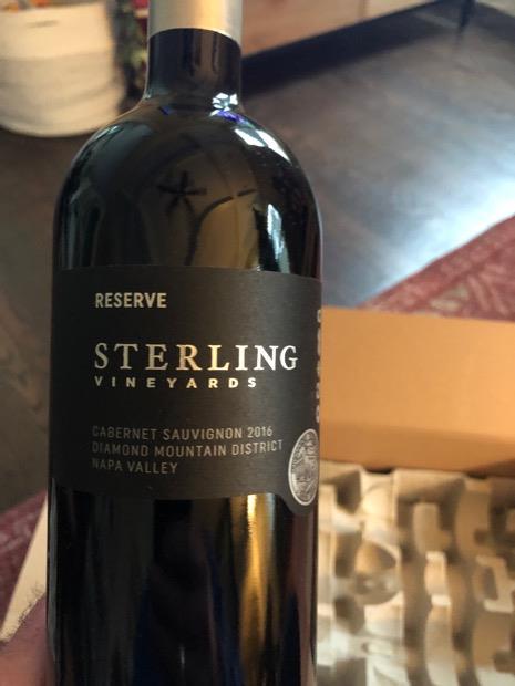 2016 Sterling Vineyards Cabernet Sauvignon Reserve, USA, California ...