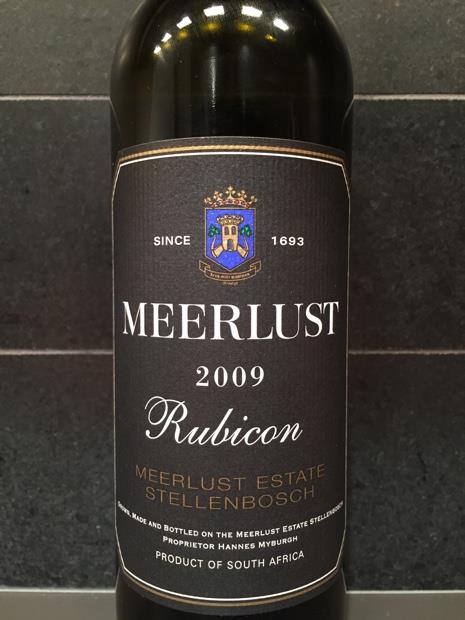 Meerlust rubicon wine