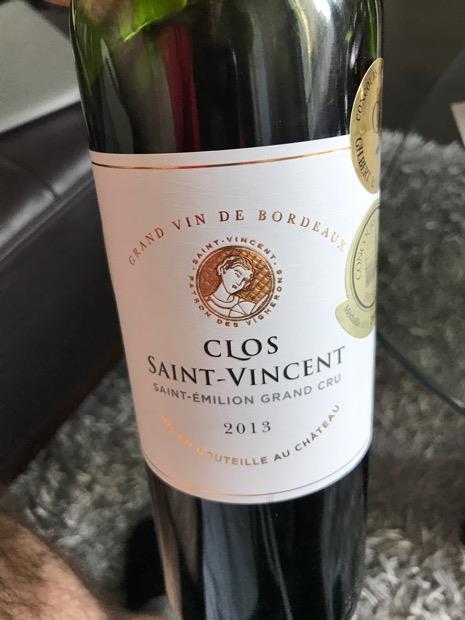 2013 Clos Saint-Vincent, France, Bordeaux, Libournais, St. Émilion ...