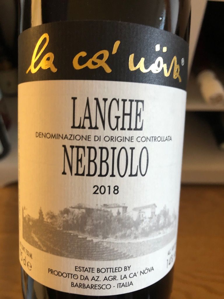 2018 La Ca' Növa Langhe Nebbiolo, Italy, Piedmont, Langhe, Langhe DOC ...