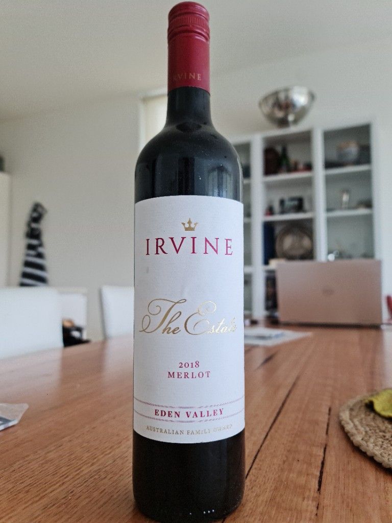 2020 Irvine Merlot, Australia, South Australia, Barossa, Eden Valley