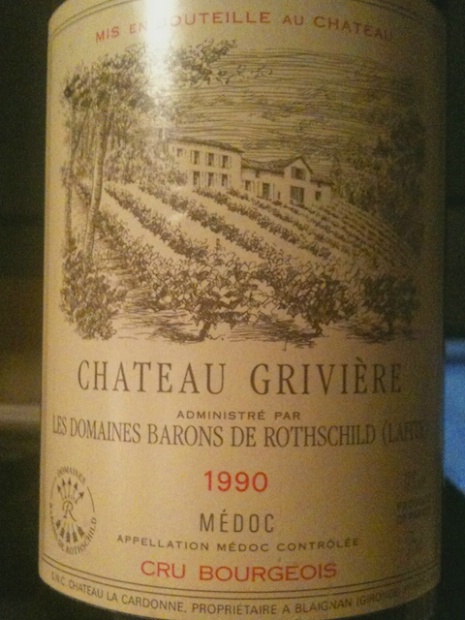 1990 Château Grivière - CellarTracker