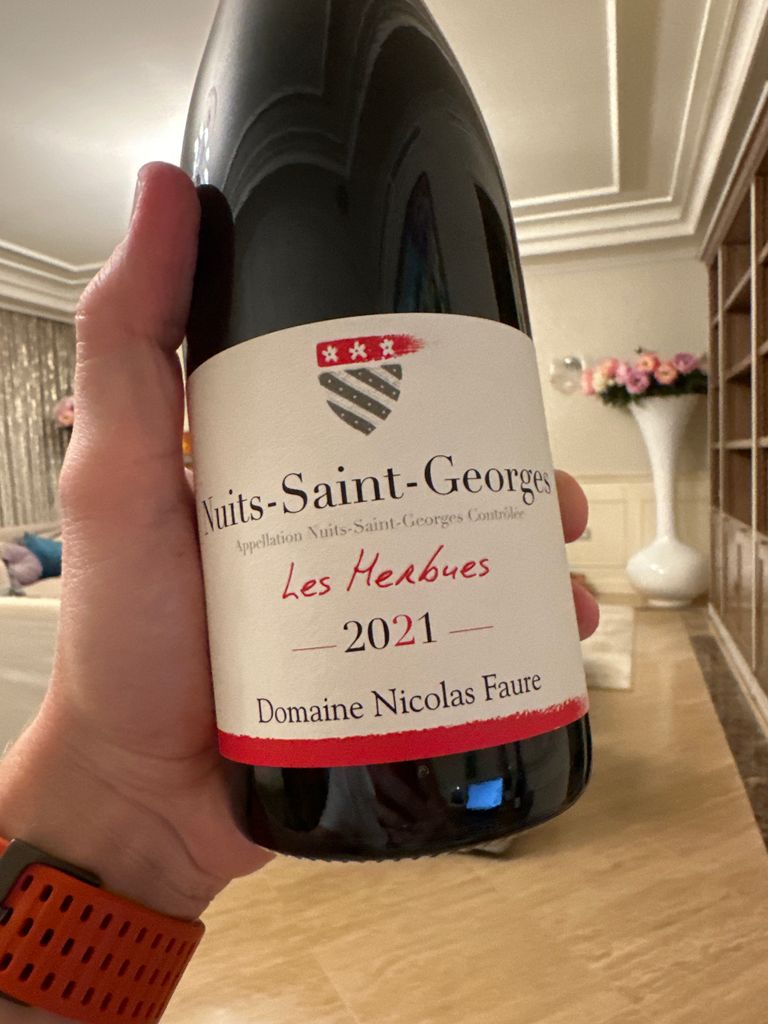ニコラフォール　ニュイサンジョルジュ　2021 2021 Domaine Nicolas Faure Nuits St. Georges Les Herbues