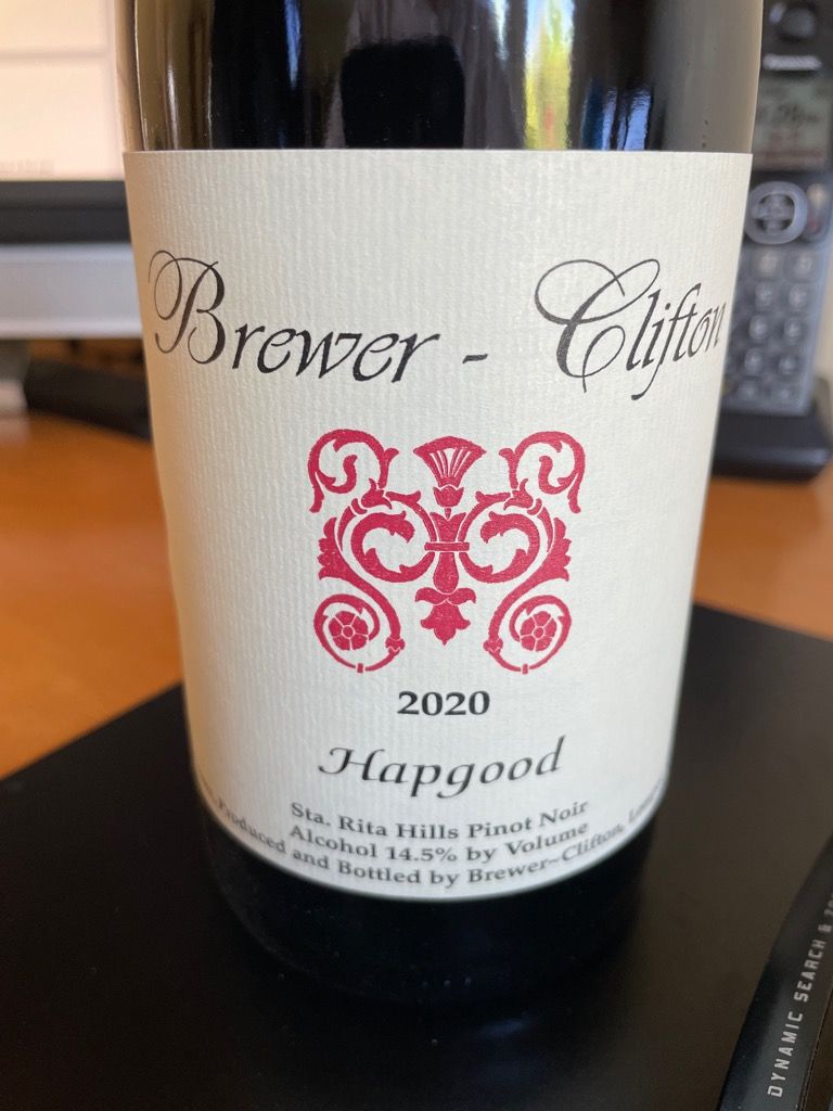 2020 Brewer-Clifton Pinot Noir Hapgood, USA, California, Central Coast ...