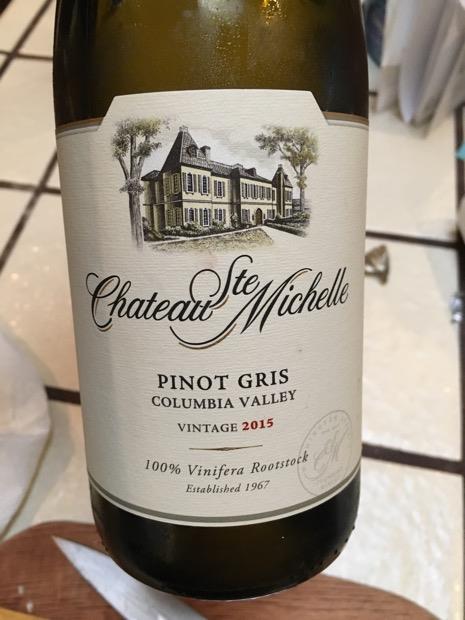 2015 Chateau Ste. Michelle Pinot Gris, USA, Washington, Columbia Valley ...