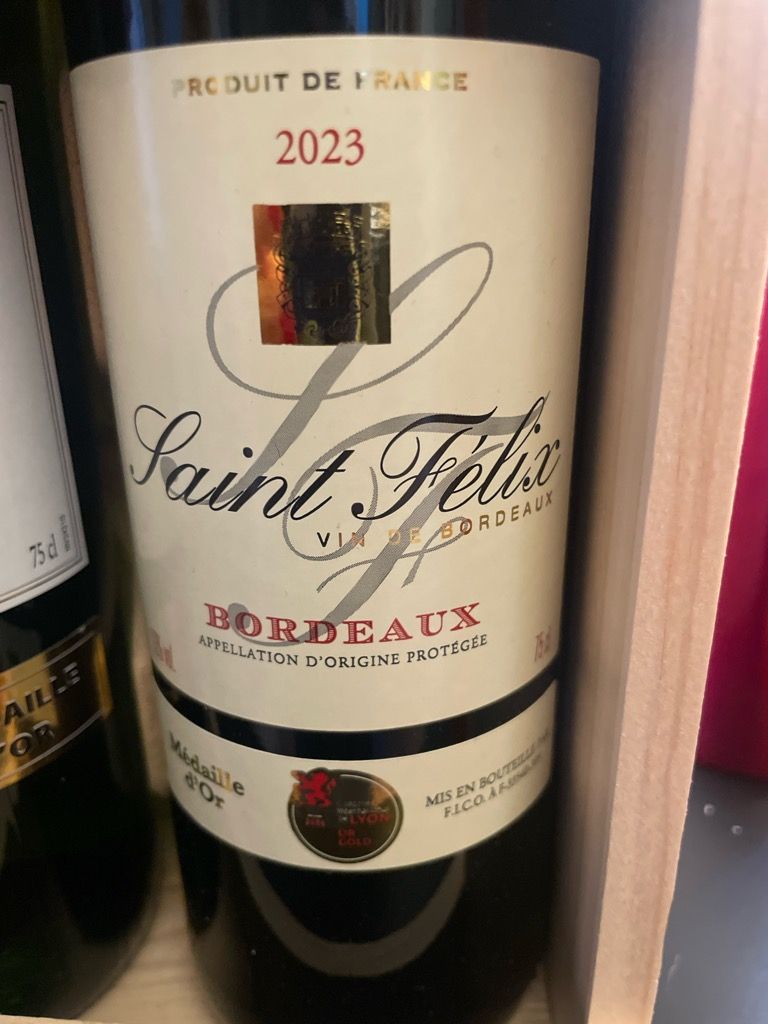 2019 Saint Felix Bordeaux - CellarTracker