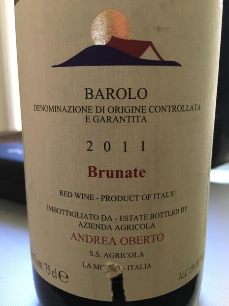 2011 Andrea Oberto Barolo Brunate CellarTracker