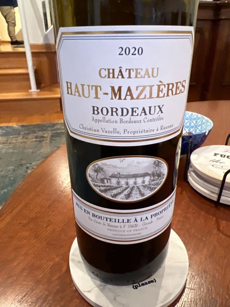 2019 Château Haut-Mazieres - CellarTracker