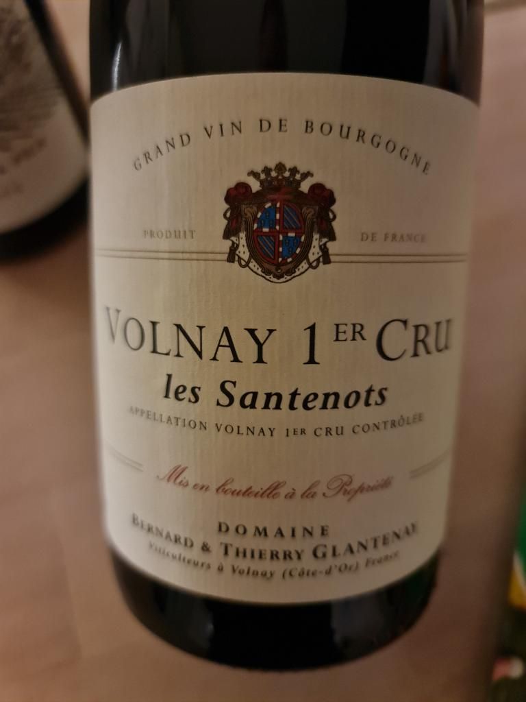 2016 Domaine Bernard & Thierry Glantenay Volnay 1er Cru Santenots ...