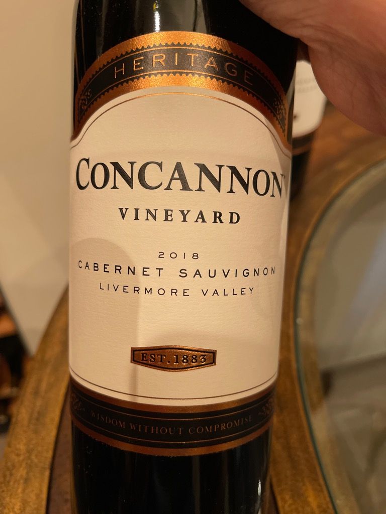 2018 Concannon Vineyard Cabernet Sauvignon Heritage, USA, California ...