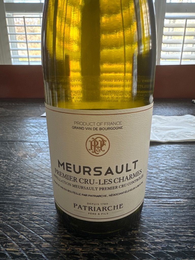 フィリップパカレ　MEURSAULT 1erCRUE 2008CHARMES 2008 Patriarche Père et Fils Meursault 1er Cru Charmes - CellarTracker