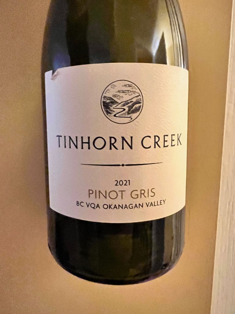 2021 Tinhorn Creek Pinot Gris, Canada, British Columbia, Okanagan