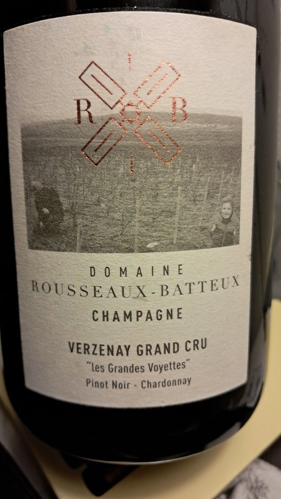 2019 Champagne Rousseaux-Batteux Champagne Grand Cru Verzenay Les