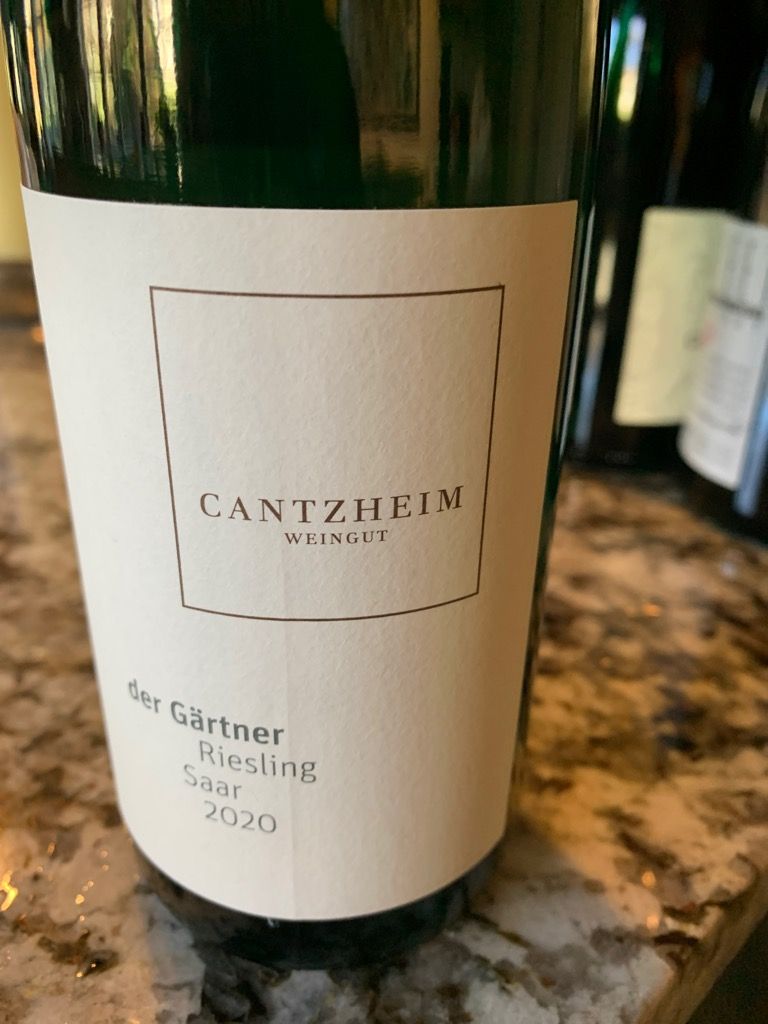 2020 Cantzheim Riesling Der Gärtner, Germany, Mosel Saar Ruwer
