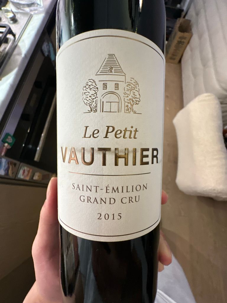 2015 Le Petit Vauthier - CellarTracker