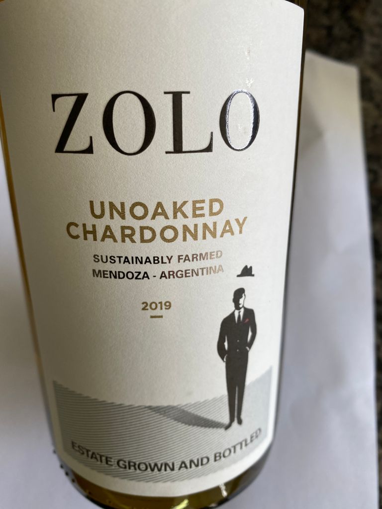 2018 Zolo Chardonnay, Argentina, Mendoza CellarTracker