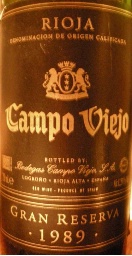 1989 Campo Viejo Rioja Gran Reserva Spain La Rioja Rioja