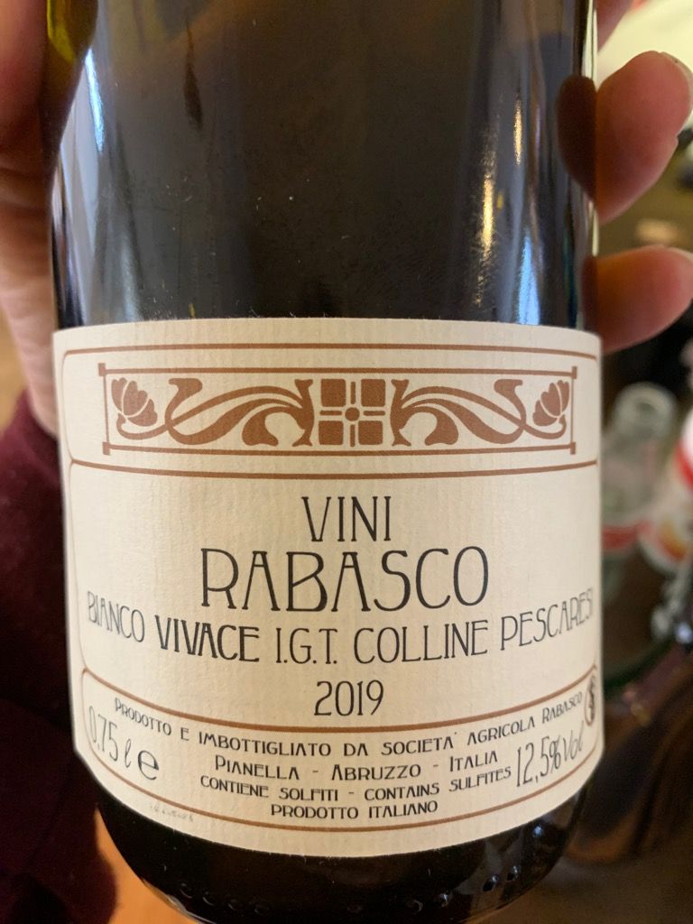 2020 Vini Rabasco Bianco Vivace, Italy, Abruzzi, Trebbiano d'Abruzzo ...