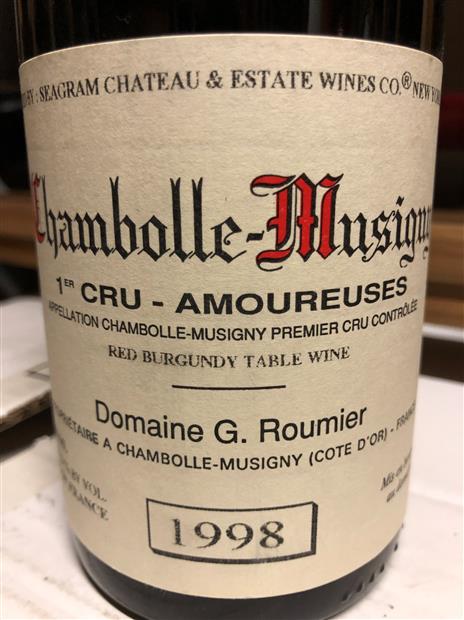 1998 Domaine G. Roumier / Christophe Roumier Chambolle-Musigny 1er
