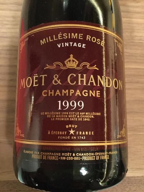 1999 Moët & Chandon Champagne Grand Vintage Brut Rosé, France 