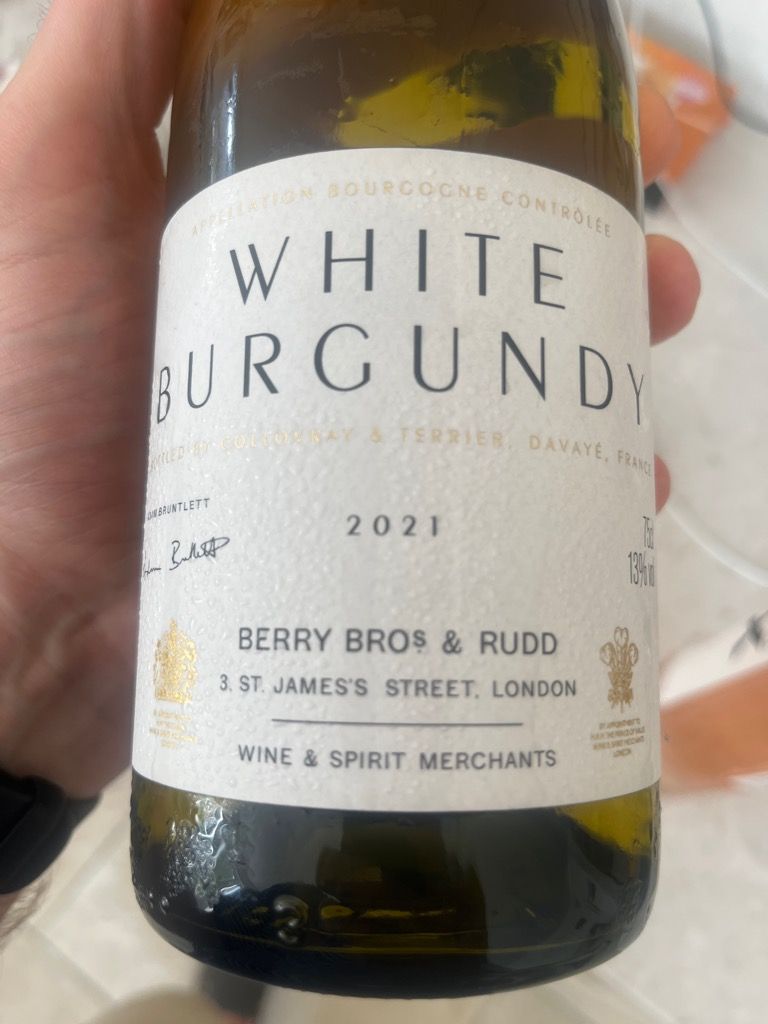 2021 Berry Bros. & Rudd White Burgundy - CellarTracker