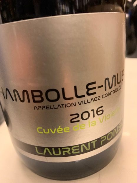 2020 Laurent Ponsot Chambolle-Musigny Cuvée de la Violette
