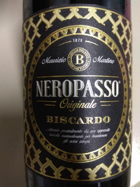 2020 Biscardo Neropasso - CellarTracker