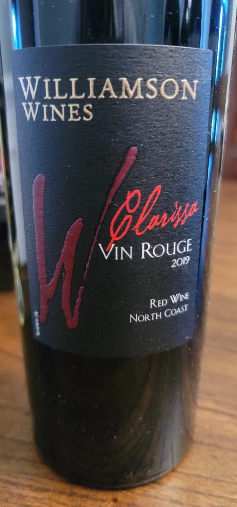 2019 Williamson Wines Vin Rouge Clarissa North Coast, USA, California ...