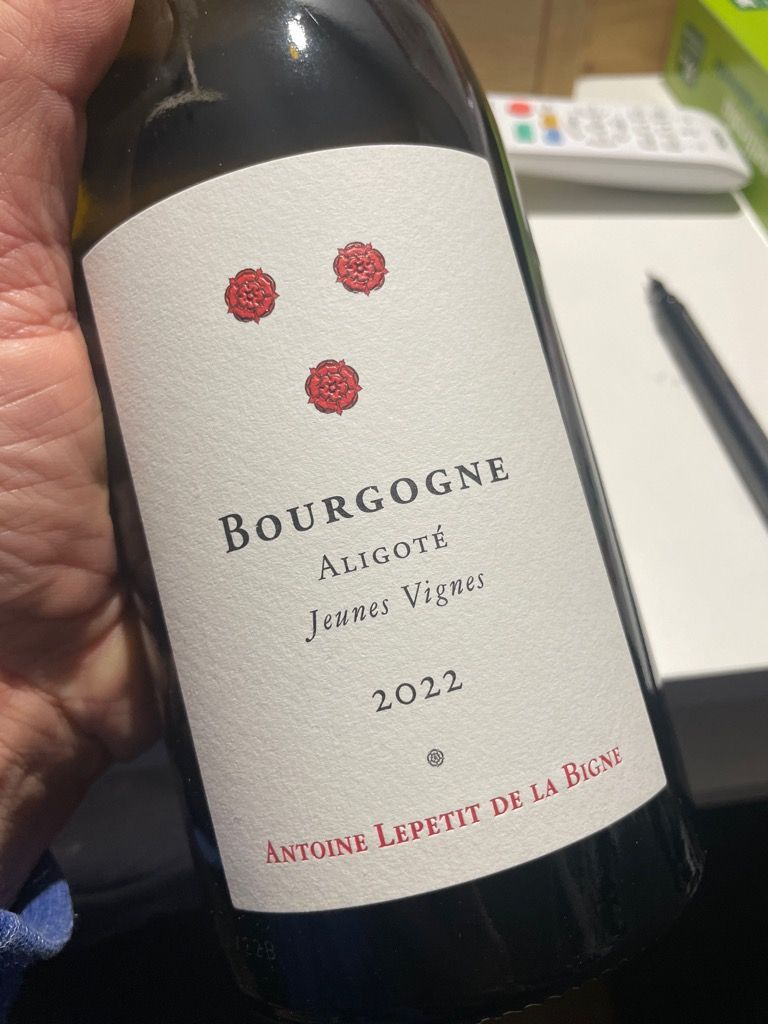 Pierre Ronde 2022 La Pierre Ronde Aligoté Jeunes Vignes, France, Burgundy, Bourgogne ...